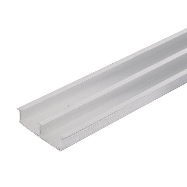 Trilho para Cortina 3m Alumínio Prata Decal