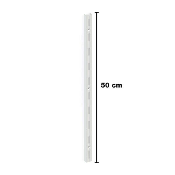 Trilho Simples Encaixe Branco 50cm Brasforma