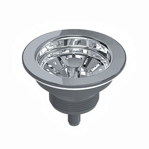 Válvula para Pia Universal 3.1/2" Cromado sem Ladrão Blukit