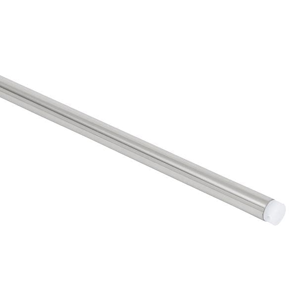 Varão de Cortina 1,50 metros 20mm Aço Glam Níquel Mate Inspire