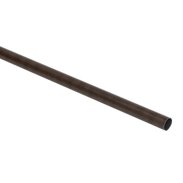 Varão de Cortina 1,50 metros 28mm Aço Vinila Imbuia Belchior
