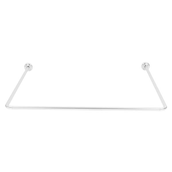 Varão para Cortina de Banheiro Universal Cromada Sensea