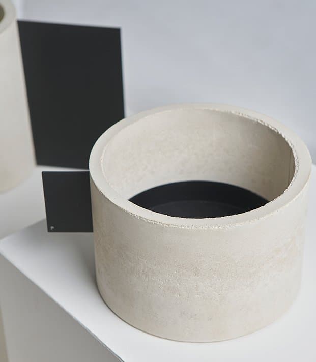 Vaso Baixo Tag Branco Fosco Iludi Design