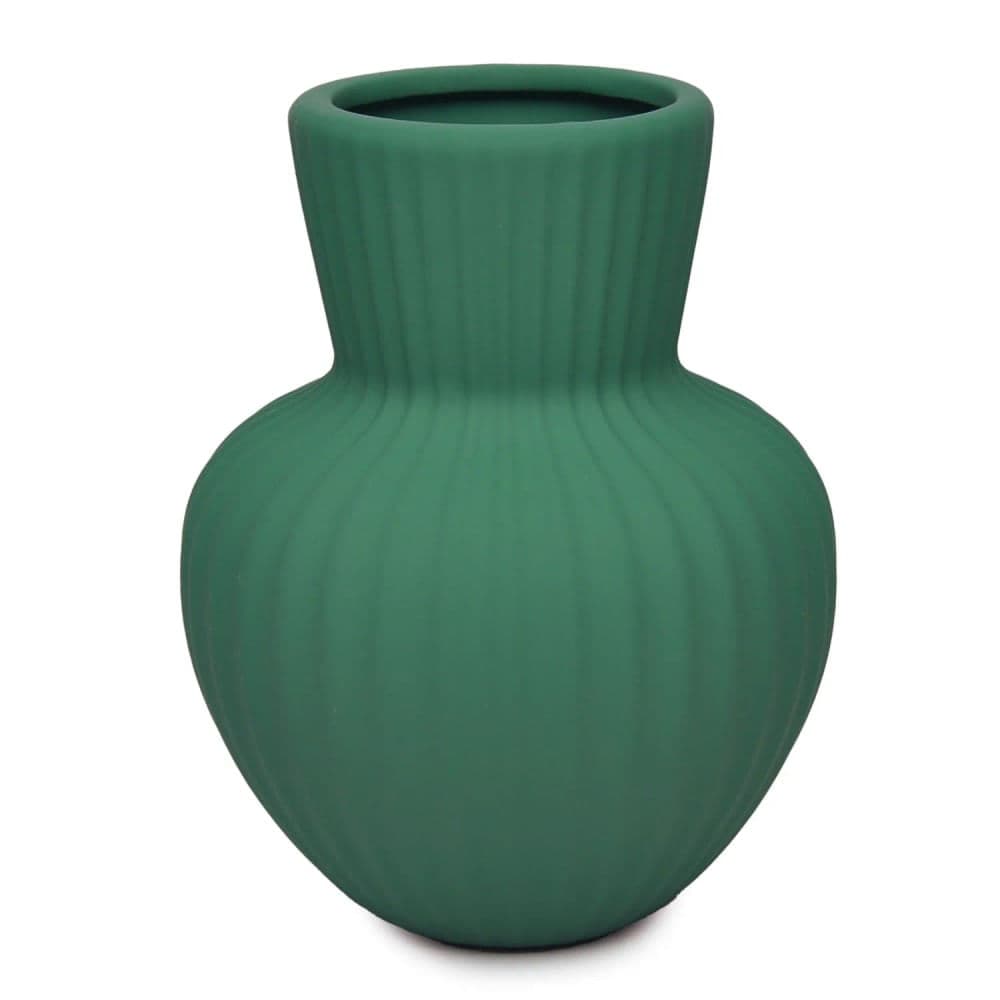 Vaso de Cerâmica 17x13,5x13,5cm Verde - Hub.me