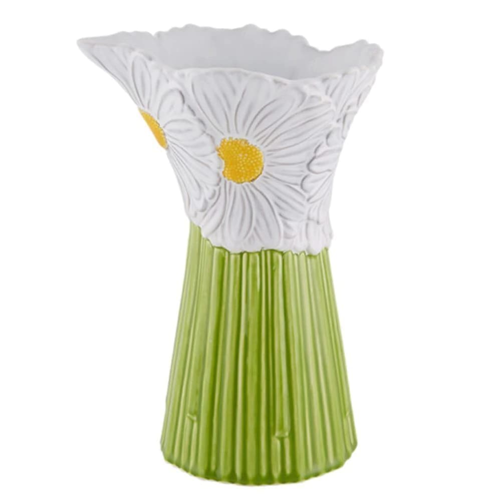 Vaso de Cerâmica Bordallo Pinheiro Maria Flor Margarida 1,6l