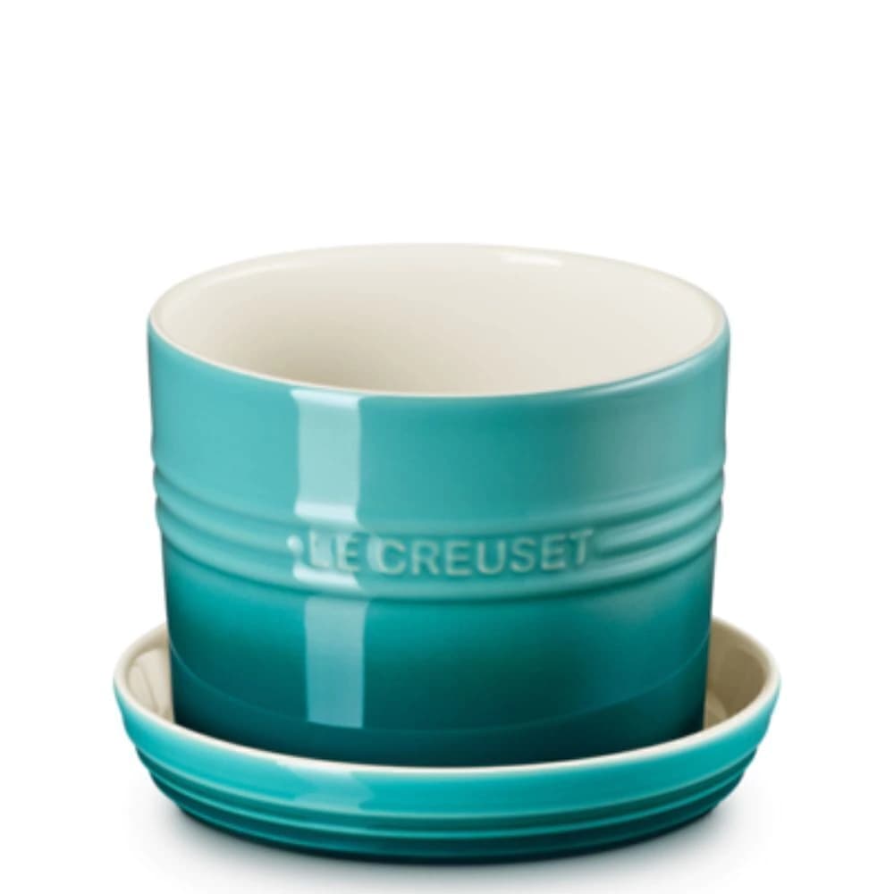 Vaso de Cerâmica para Ervas Le Creuset Bleu Riviera 14cm