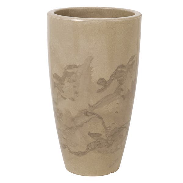 Vaso de Chão Extra Grande em Plástico 53x30cm Camurça Verona Vasart