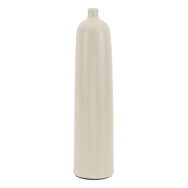 Vaso de Planta Alto em Cerâmica 50x12cm Bege 18278 Mart Collection