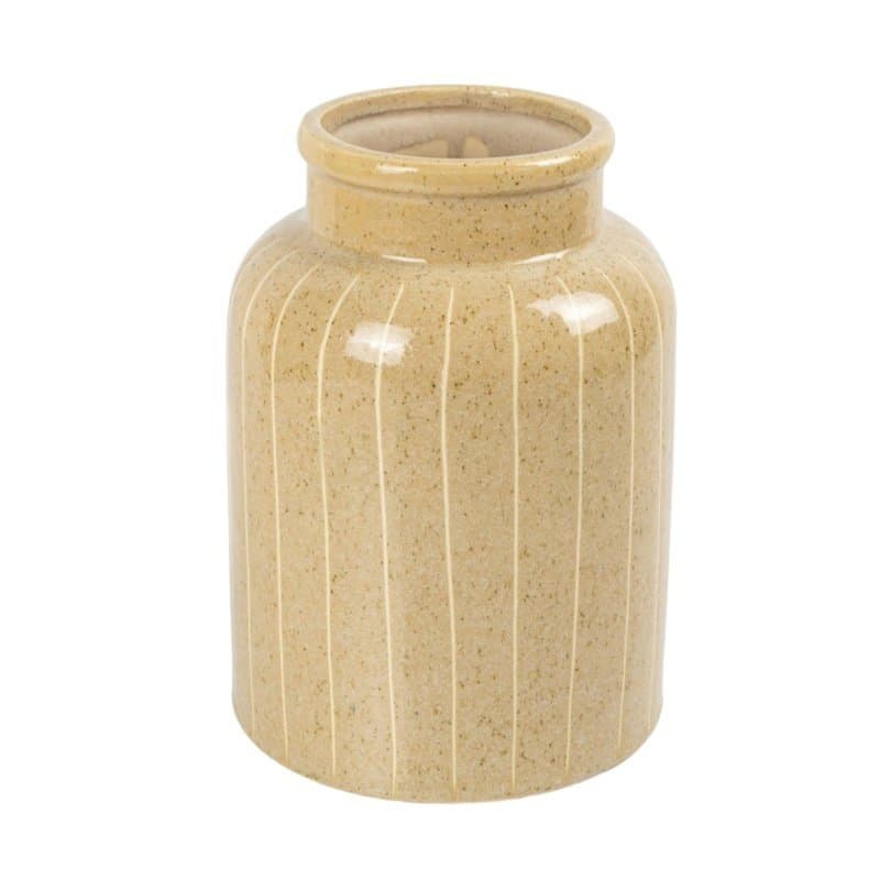 Vaso em Cerâmica Lucatti Creme