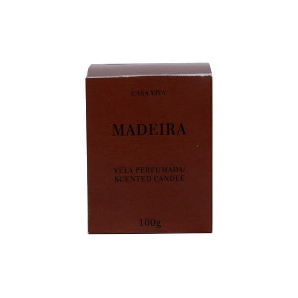 Vela Aromatizada Madeira Incolor 6x5cm Casa Viva