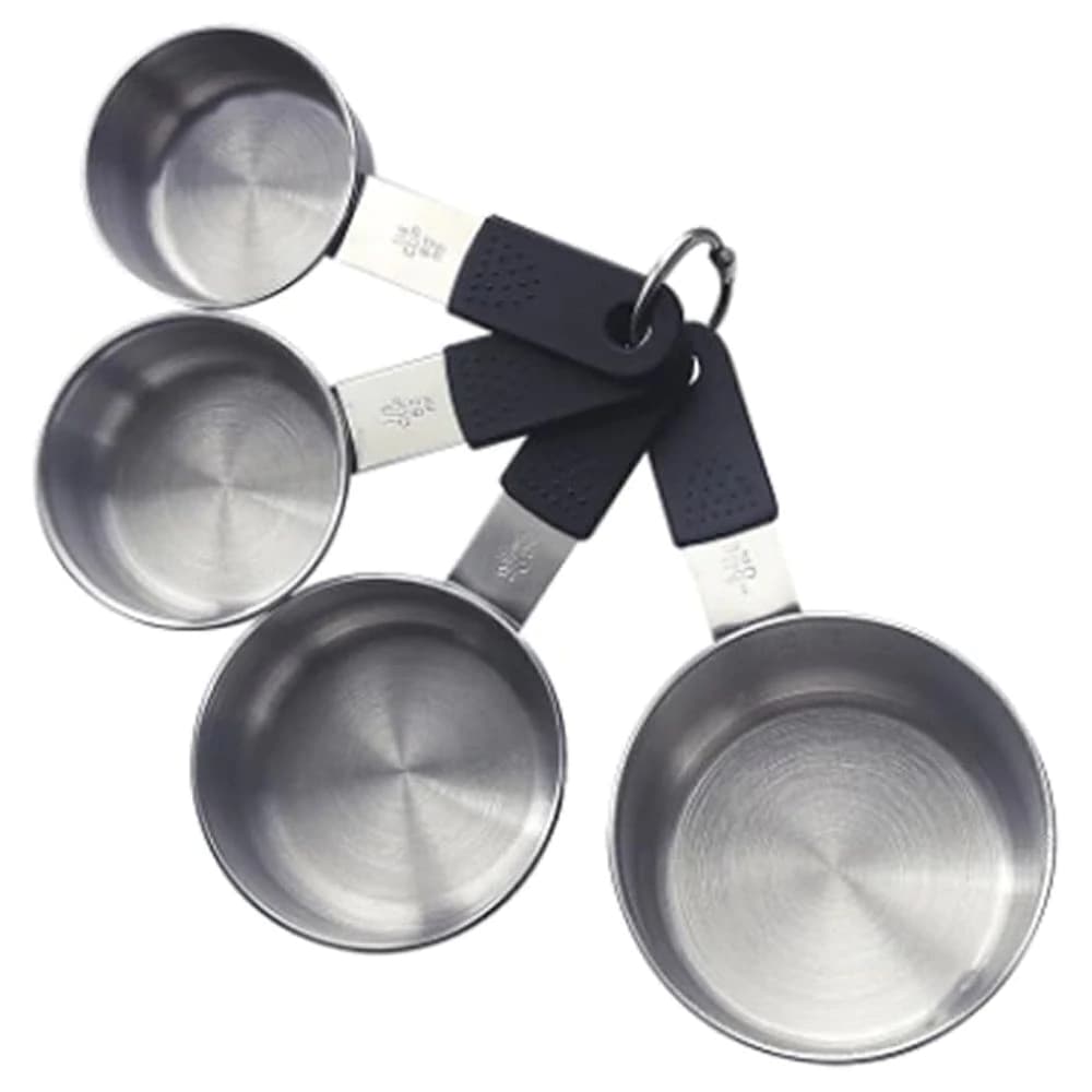 Xícara Medidora de Aço Inox 4pçs