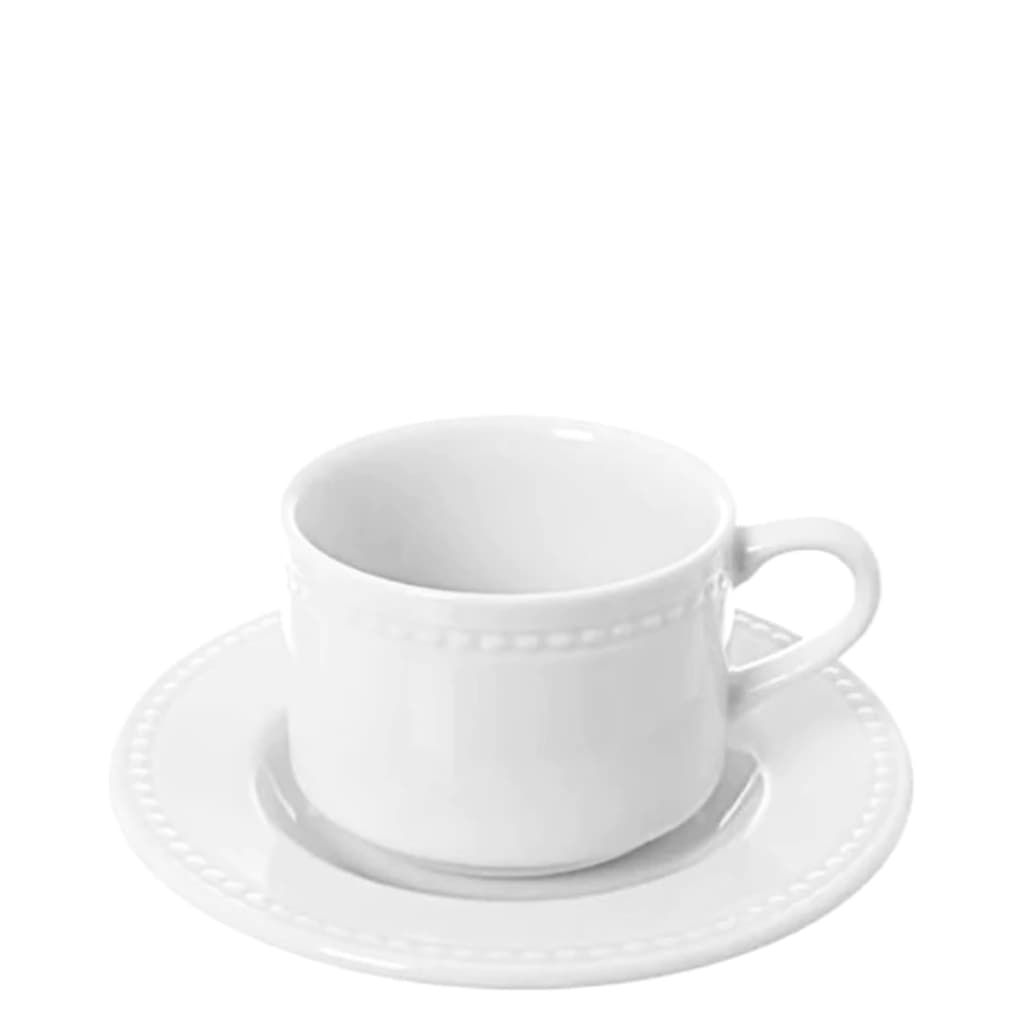 Xícara para Chá de Porcelana Perla Vista Alegre 200ml 6pçs