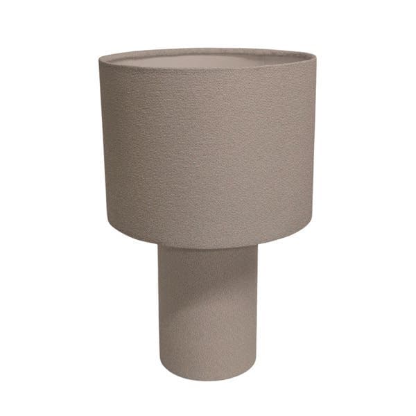 Abajur Natural Plástico e Tecido 35x35x54cm Espaço Luz
