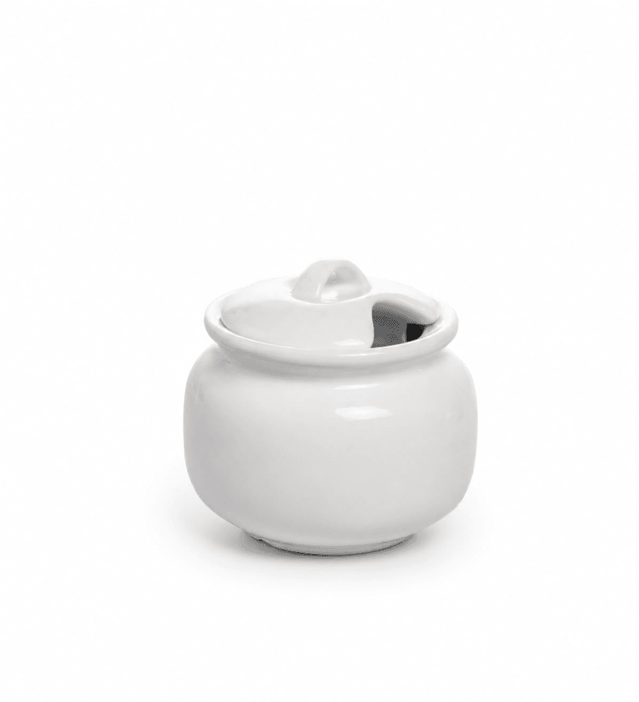 Acucareiro Blanc em Porcelana Branco 9,5 X 9