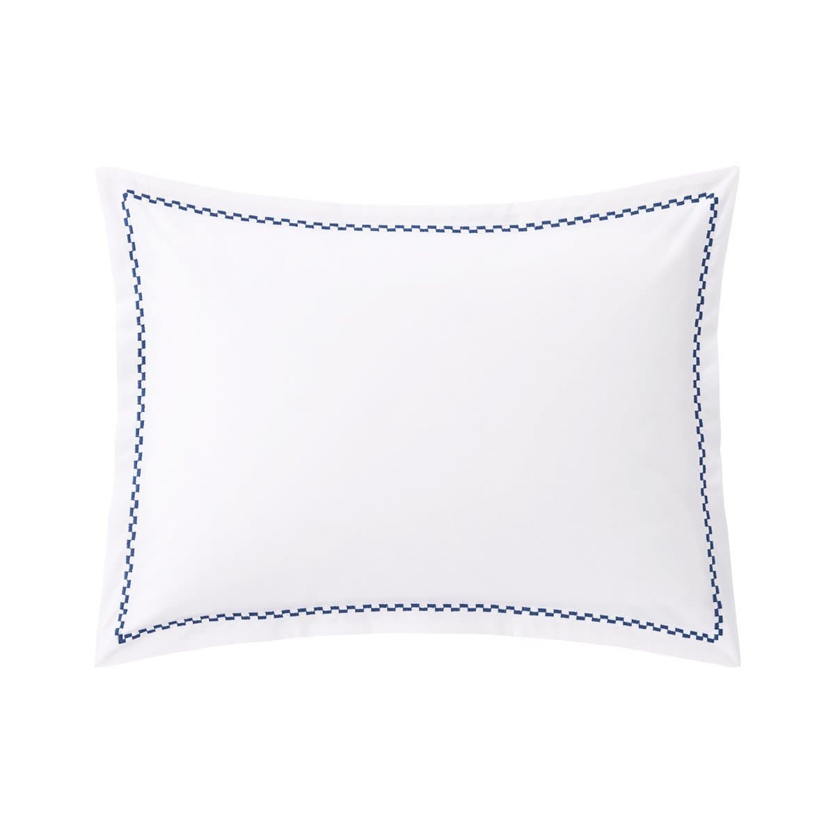 Almofada Alienor 500 Fios Pima Yves Delorme Paris Azul 31 x 42 cm