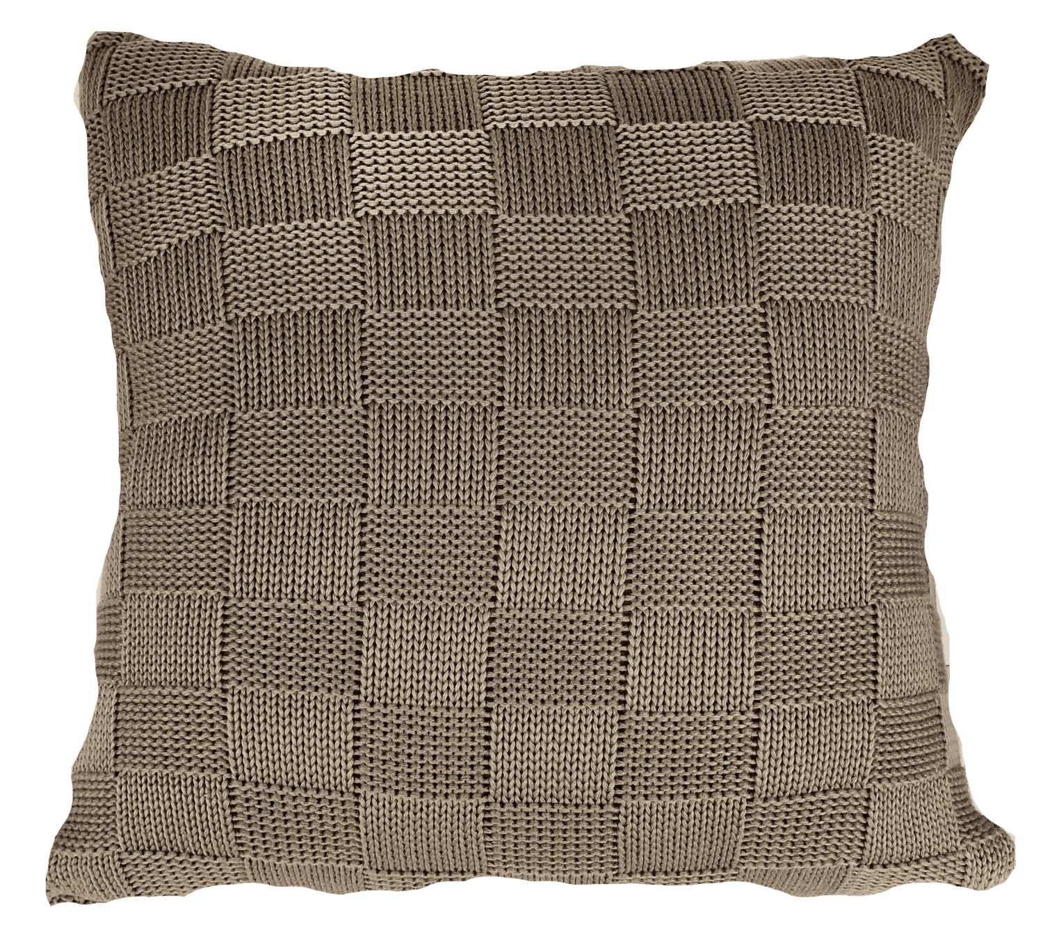 Almofada de Tricô Decortextil Castanho