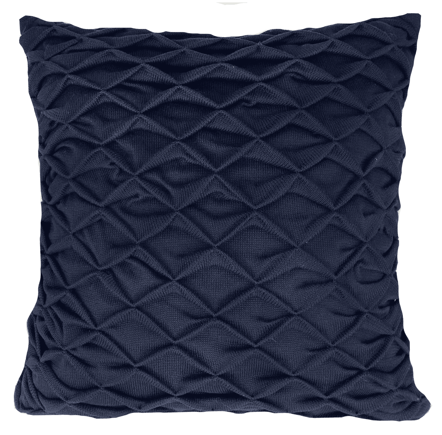 Almofada de Tricô Origami Decortextil Marinho 52 x 52 cm