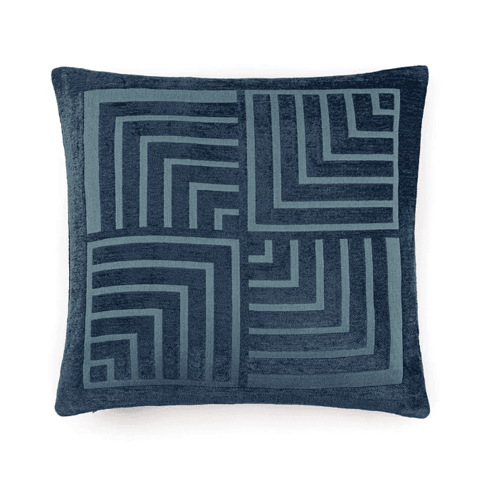 Almofada Pádua Trussardi Marinho e Azzuro 45cm X 45cm