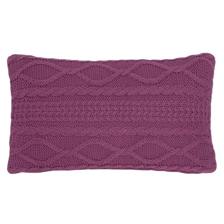Almofada Tricot Lou Buddemeyer Rosa Rouge 30 x 50 cm
