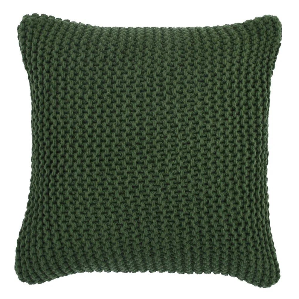 Almofada Tricot Piemonte Buddemeyer Luxus Verde Floresta 40 x 40 cm