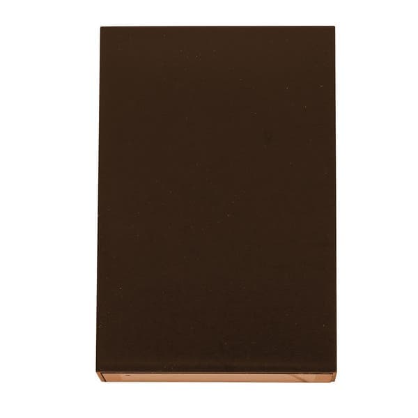 Arandela de Parede Externa LED Amarelo IP65 Cube Slim Gaya Marrom Bivolt