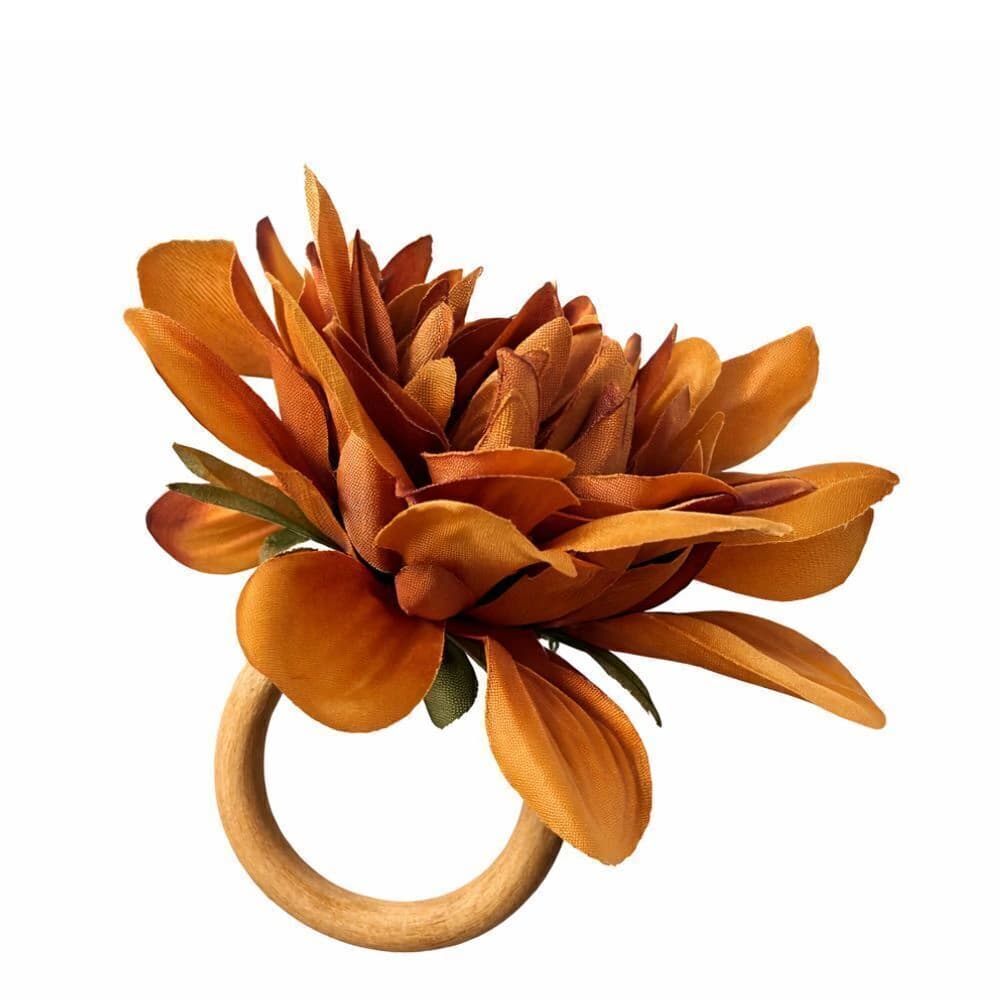 Argola para Guardanapo Auguri Casa Fiori Di Loto Terracota 4pçs