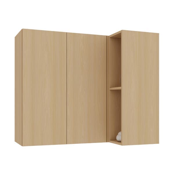 Armário 2 Portas 95x80x53cm Madeira Domus Carvalho UV Luciane