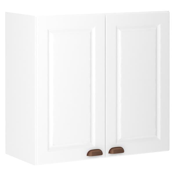 Armário Aéreo de Cozinha MDP Branco com 2 Portas 80x75x36,5cm Cristal Luciane