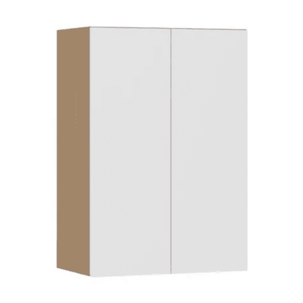 Armário Aéreo de Cozinha MDP Freijó e Branco com 2 Portas 60x85x33cm Slim Luciane