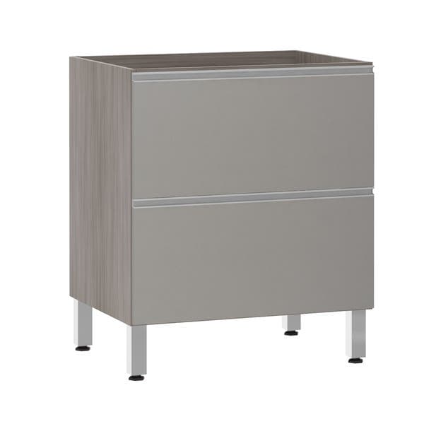 Balcão de Cozinha 2 Gavetões 53x82,5x53cm Capuccino Prime Luciane