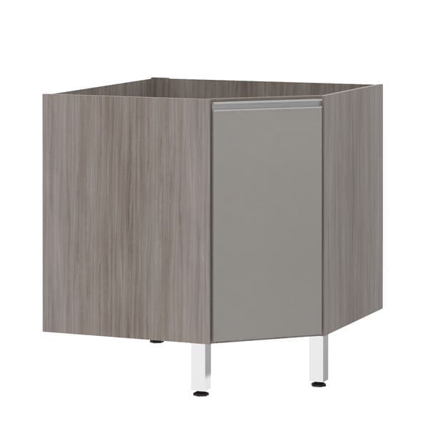 Balcão de Cozinha Canto Diagonal 76x82,5x75cm Capuccino Prime Luciane