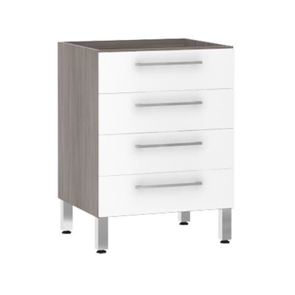 Balcão de Cozinha Gaveteiro 53x82,5x53cm Branco Prime Luciane