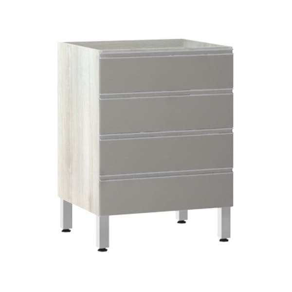 Balcão de Cozinha Gaveteiro 53x82,5x53cm Capuccino Prime Luciane