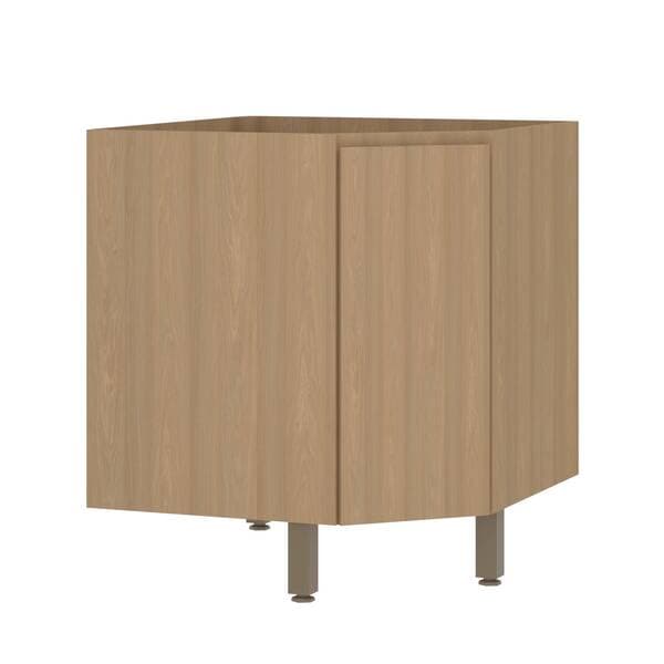 Balcão de Cozinha MDP Freijó com 1 Porta 74x87x74cm Slim Luciane