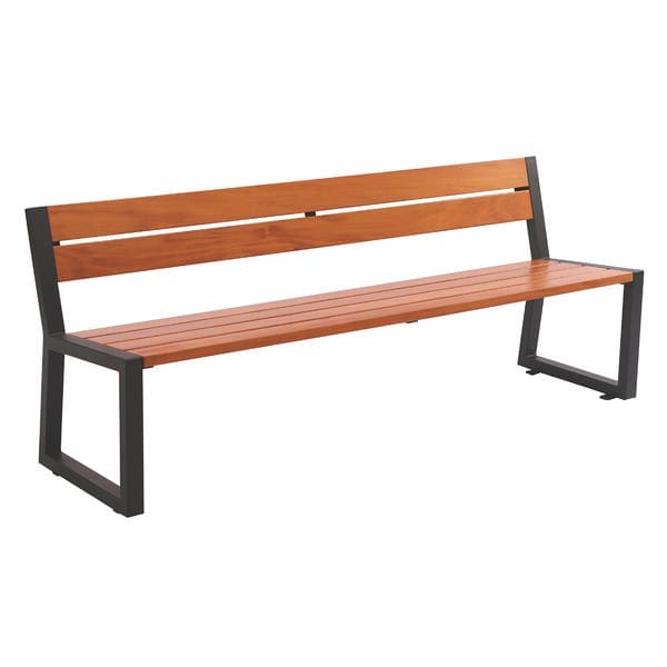 Banco de Jardim em Madeira com 3 Lugares 75x190cm Marrom Urban Tramontina