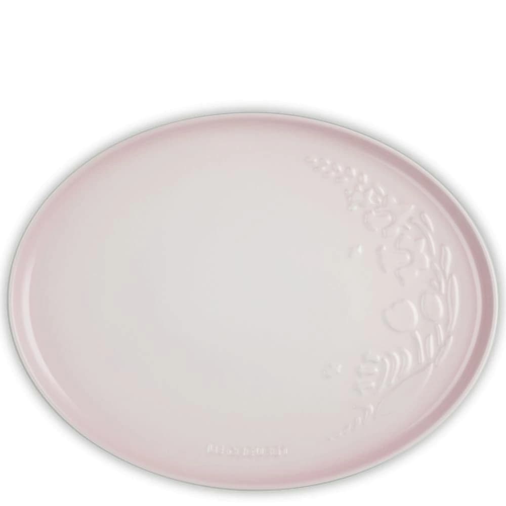 Bandeja de Cerâmica Le Creuset Jardin Shell Pink 36cm