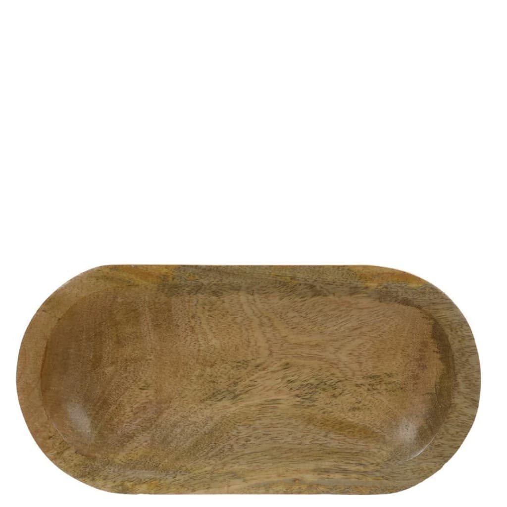 Bandeja de Madeira Oval 30x15cm