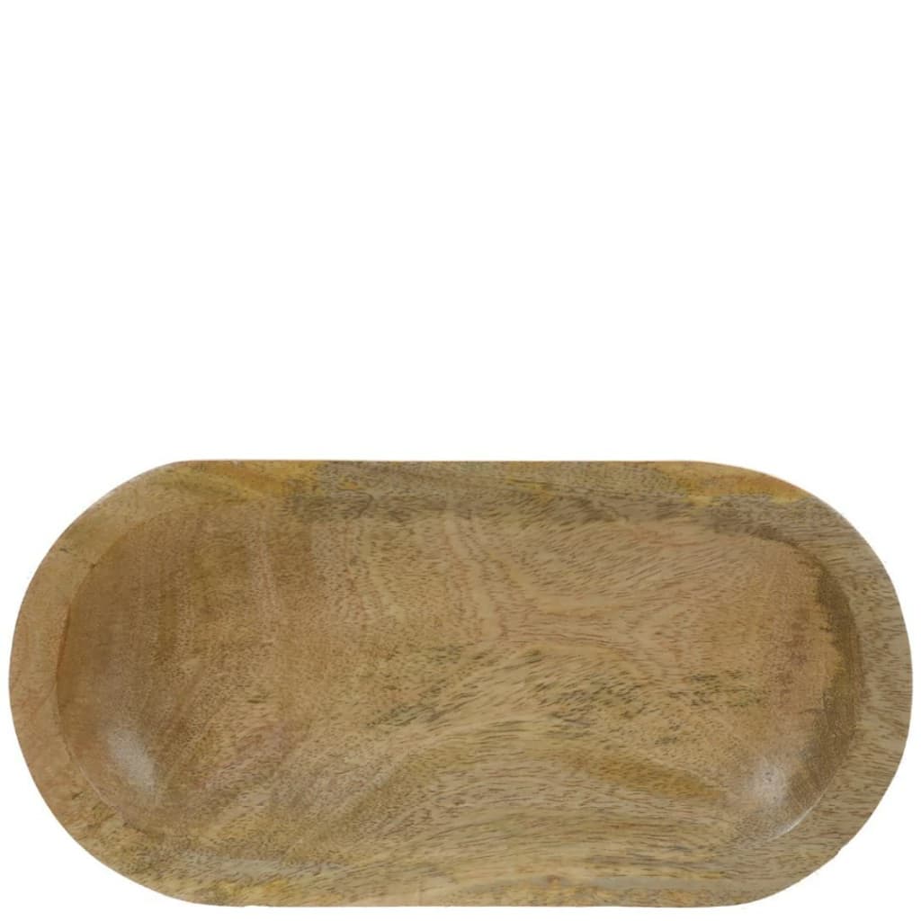 Bandeja de Madeira Oval 37x20cm