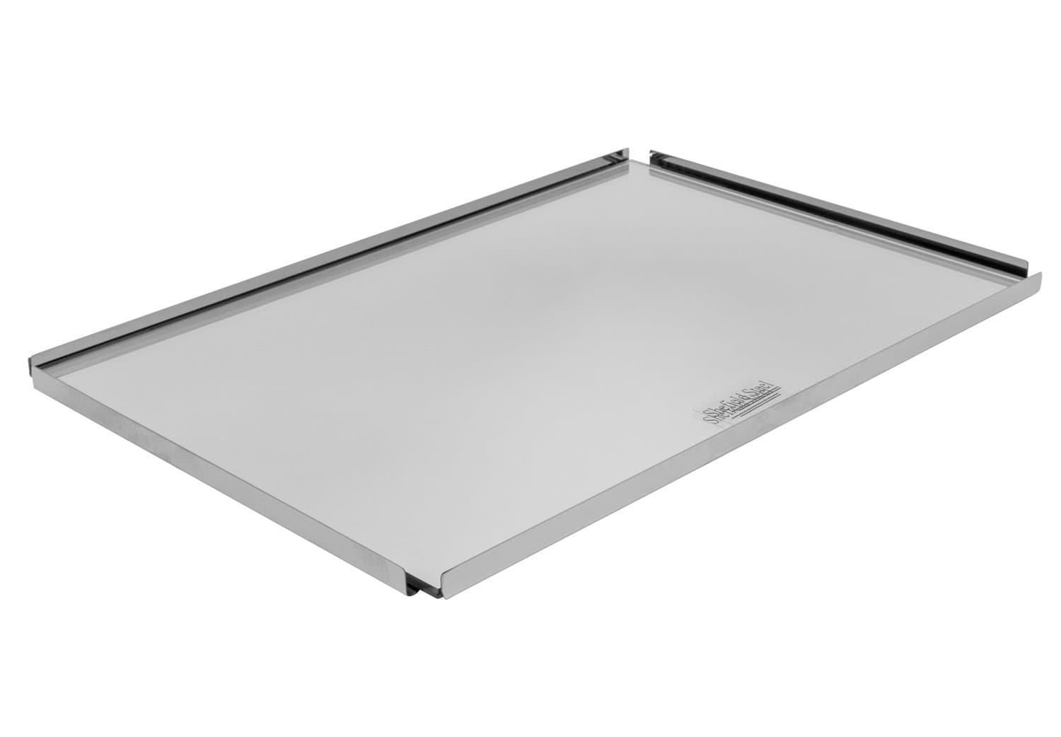 Bandeja Estreita Grande em Aço Inox Shefield Plate
