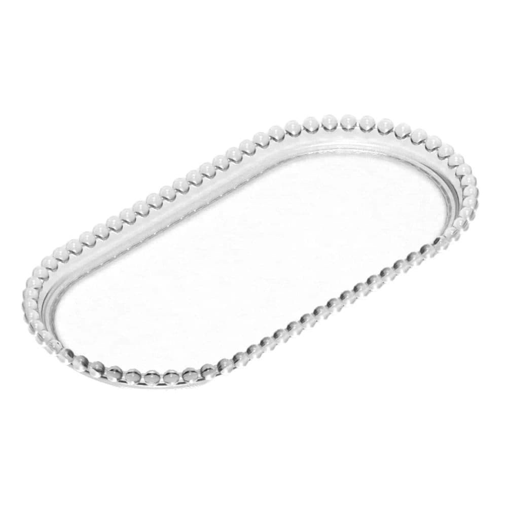 Bandeja Oval 25x13cm Cristal - Honorio