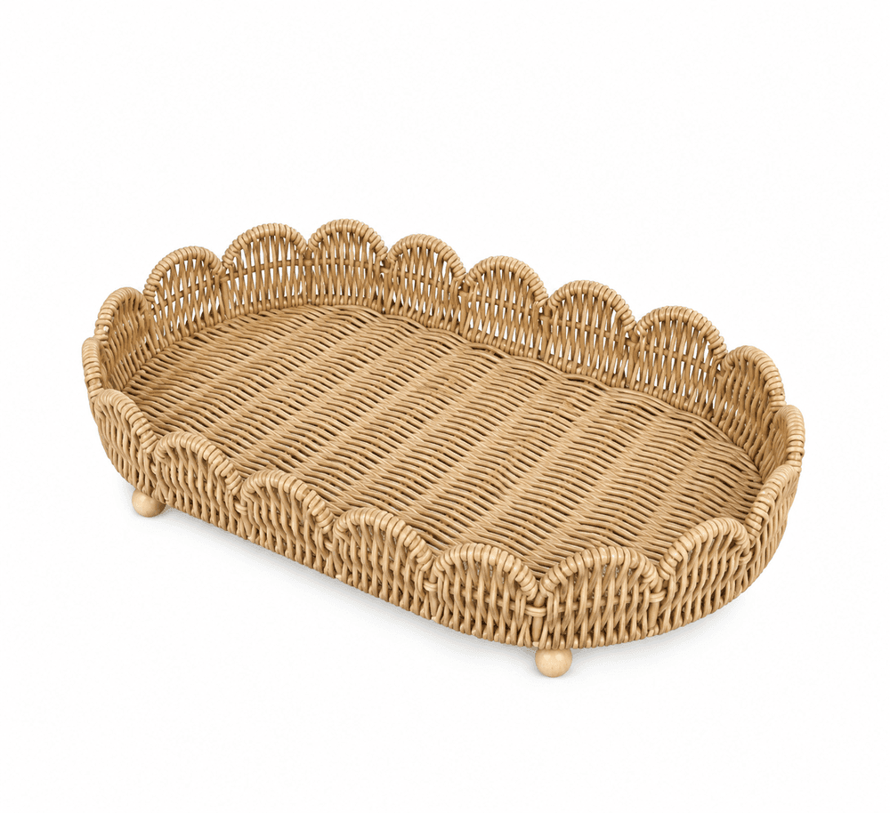 Bandeja Oval em Fibra Sintetica Fendi 55x36x9,8cm - Entrecasa