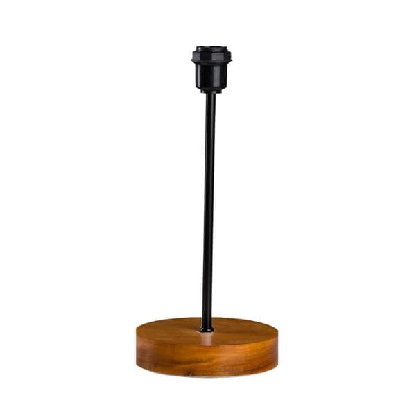 Base para Abajur Marrom Madeira Illumina 38x14x14cm