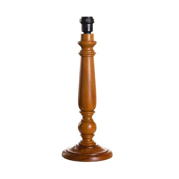 Base para Abajur Marrom Madeira Illumina 45x14x14cm