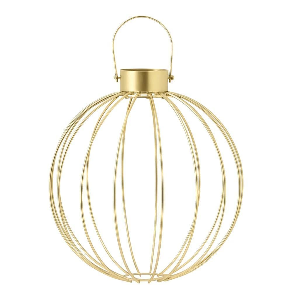Bola Decorativa de Metal com Led 19x30cm