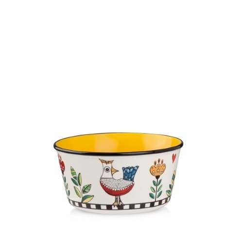 Bowl New Bone China 460 Ml Amarelo Cocorico - Egan Italy