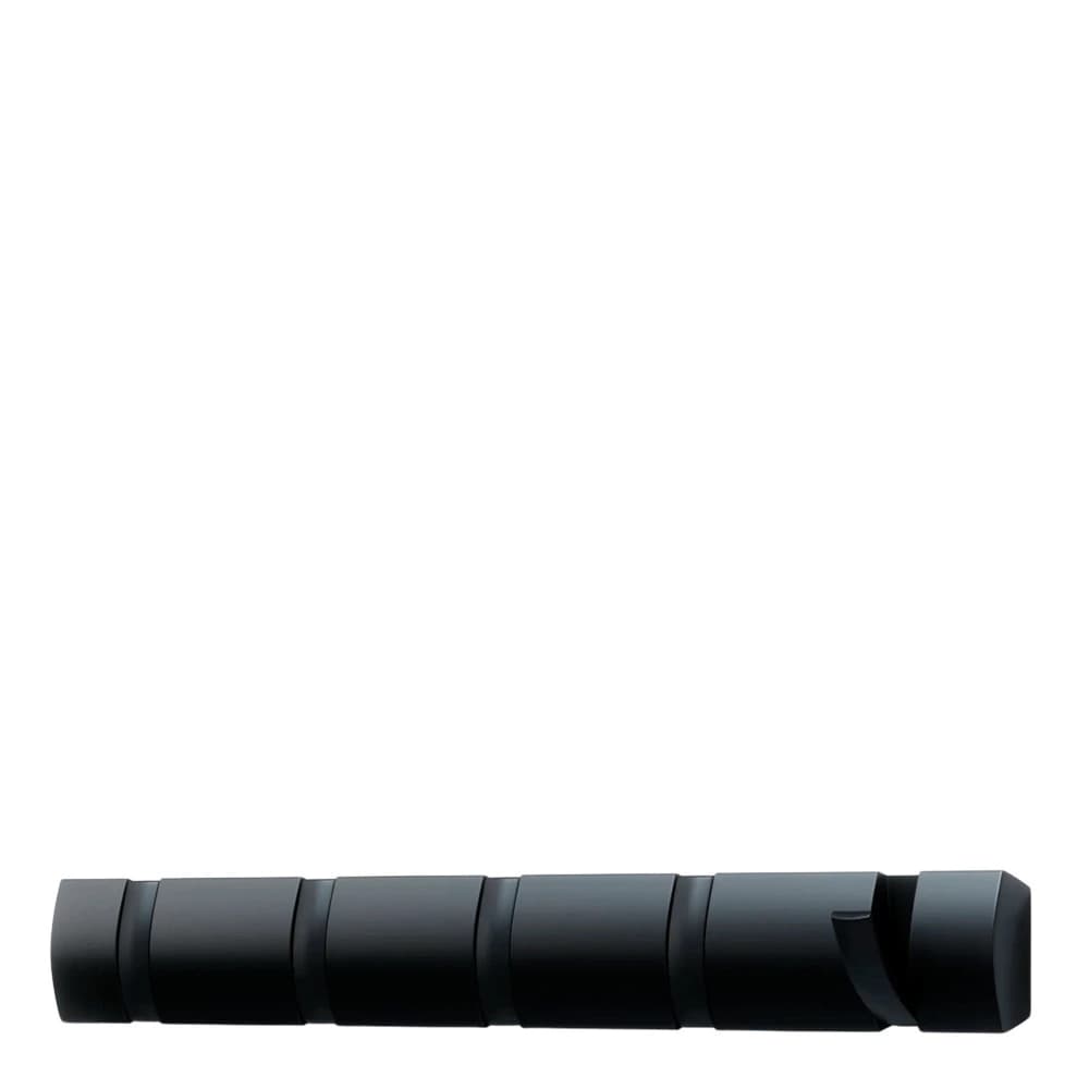 Cabideiro de Parede com 5 Ganchos Umbra Flip Preto 51x6x3cm