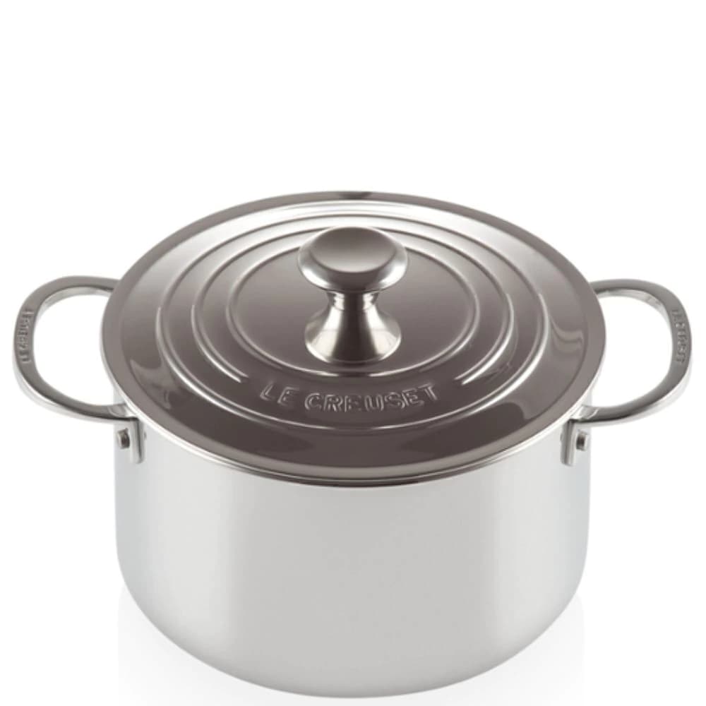 Caçarola Alta de Aço Inox Le Creuset 3-ply 20cm