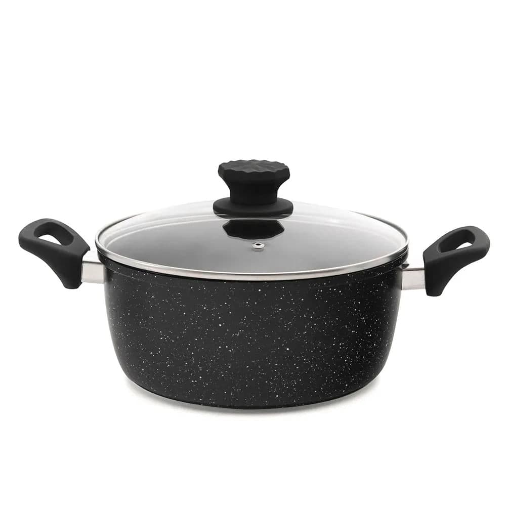 Caçarola Antiaderente Angra 24cm Preta - Meridional