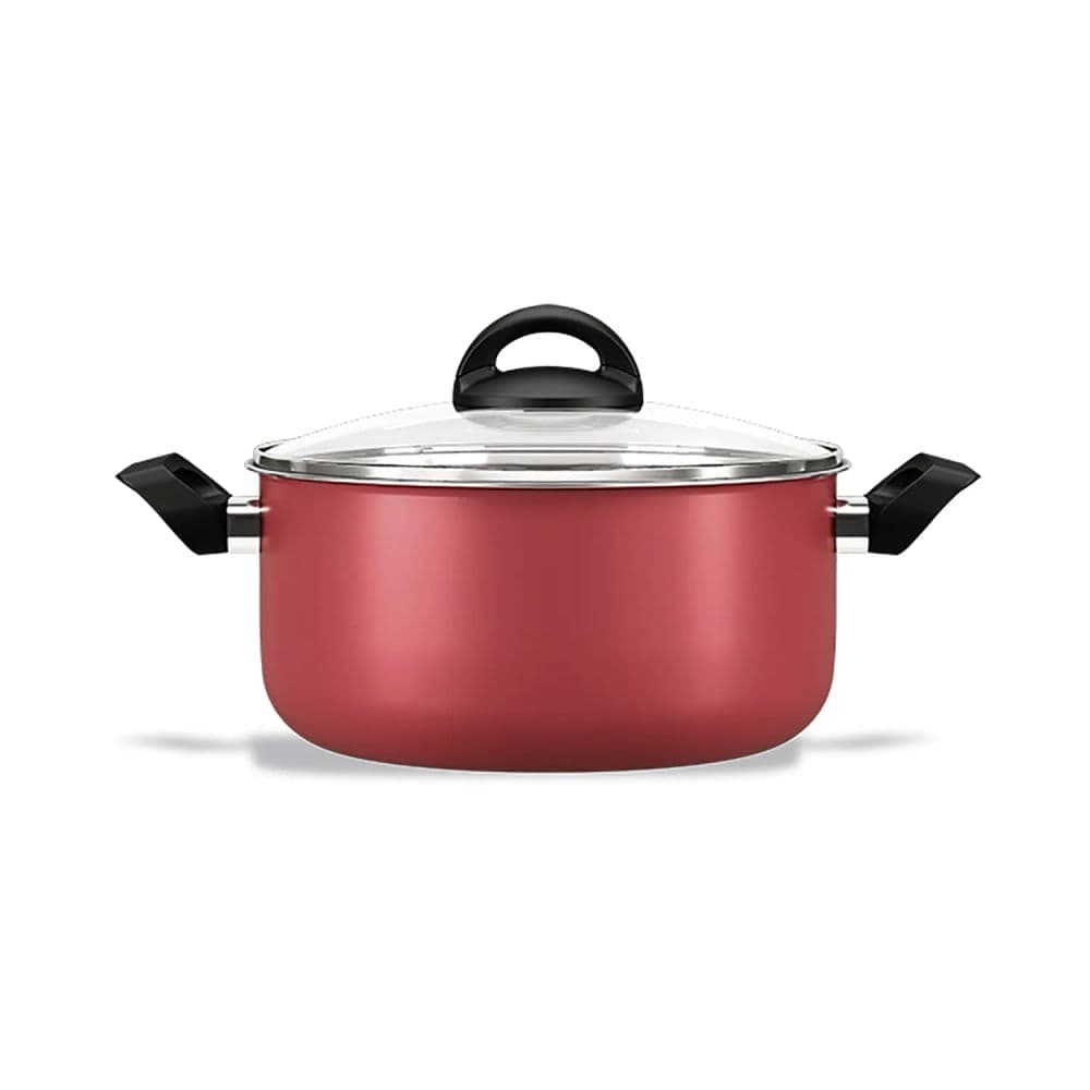 Caçarola Chilli Antiaderente 24cm 4,5l Vermelho Cereja - Brinox