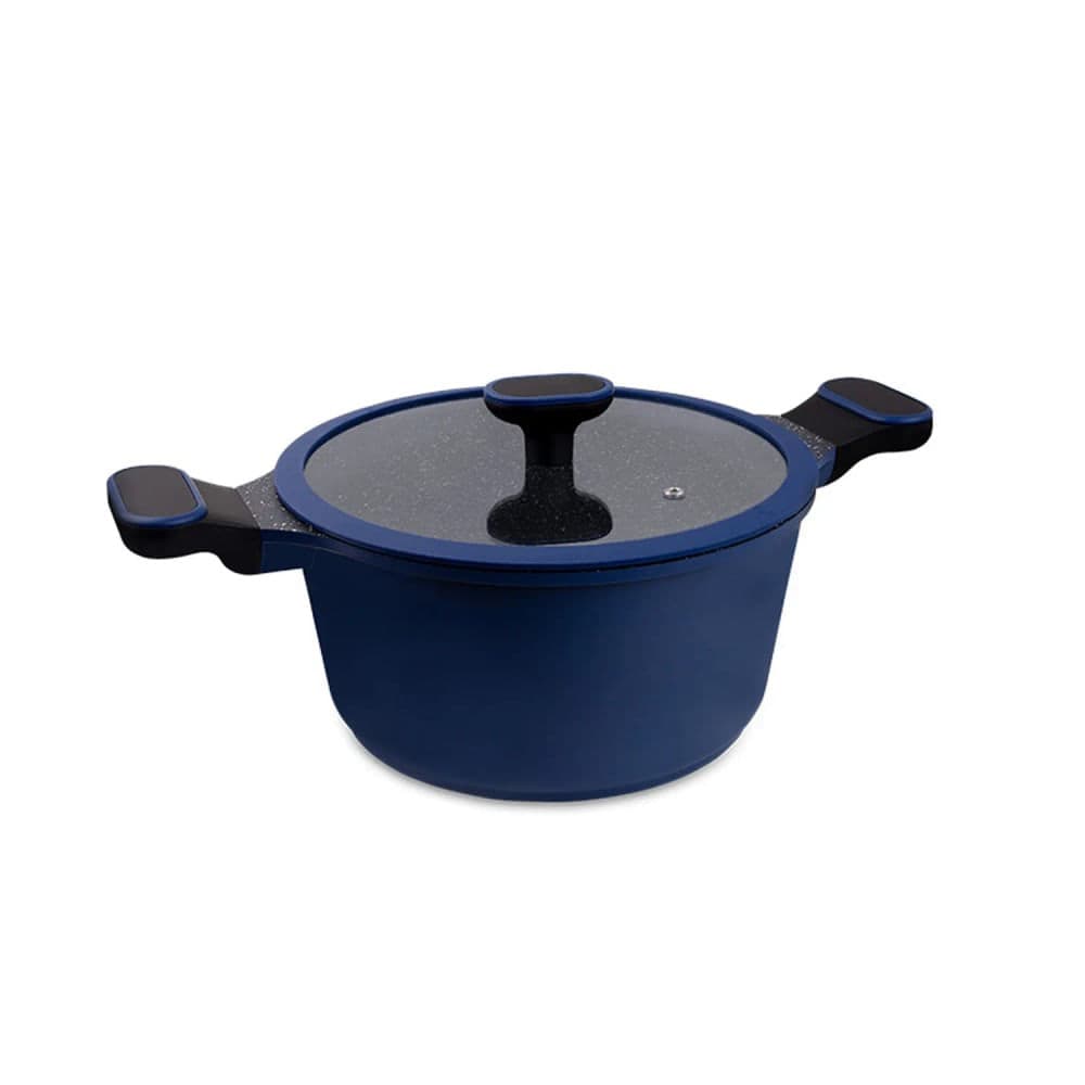 Caçarola com Tampa Antiaderente Cerâmico Marine 24cm Azul - Hercules
